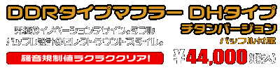 NMAX125【8BJ-SEG6J】用 DDRタイプマフラー DHタイプ チタンバージョン