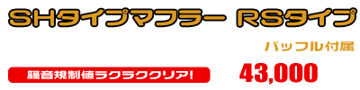 XMAX【8BK-SGA8J】用 SHタイプマフラー RSタイプ
