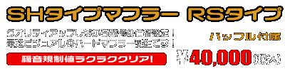 XMAX【8BK-SGA8J】用 SHタイプマフラー RSタイプ