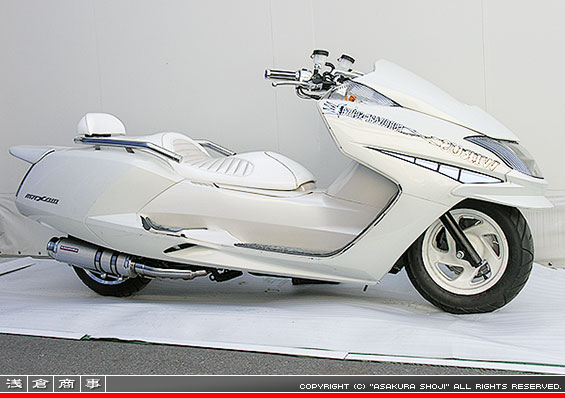 SG17J マグザム用 GGタイプマフラー BSタイプ ホワイトカーボン