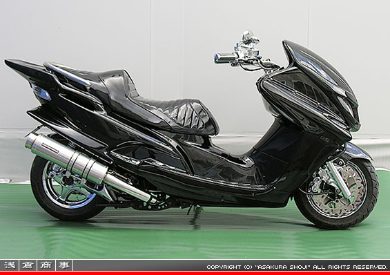 マジェスティ125用 GGタイプマフラー BSタイプ メタルタイプ