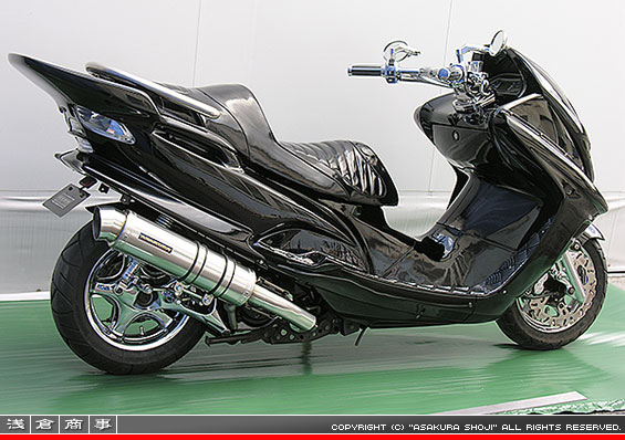 マジェスティ125用 GGタイプマフラー レーシングタイプ メタルタイプ