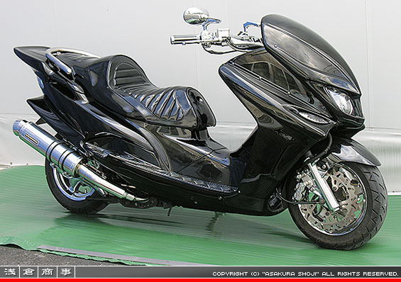 マジェスティ125用 GGタイプマフラー レーシングタイプ メタルタイプ