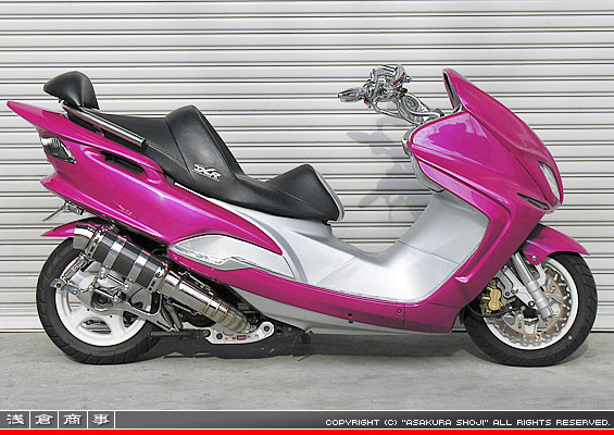 マジェスティ125用 HEタイプマフラー レーシングタイプ