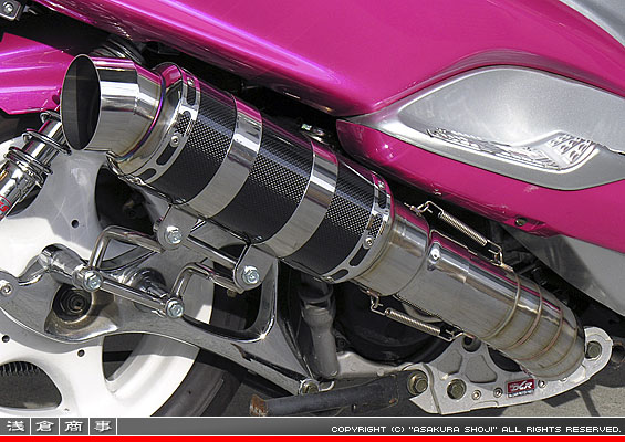 マジェスティ125用 HEタイプマフラー レーシングタイプ