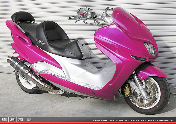 マジェスティ125用 HEタイプマフラー レーシングタイプ