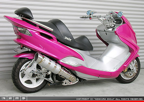 マジェスティ125用 HEタイプマフラー RSタイプ