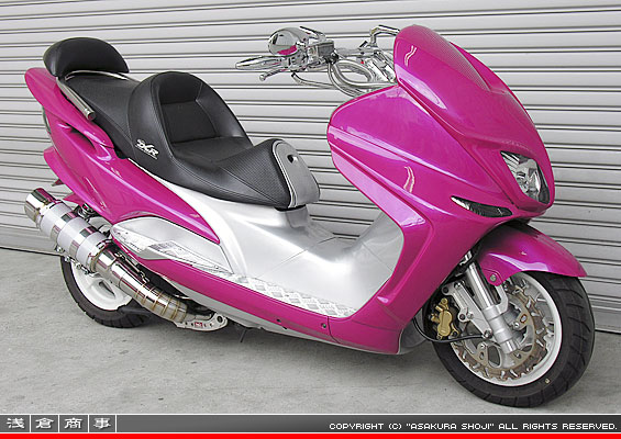 マジェスティ125用 HEタイプマフラー RSタイプ