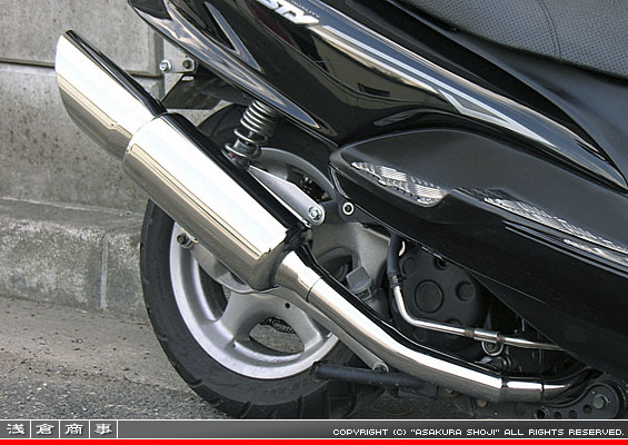 マジェスティ125用 STタイプマフラー