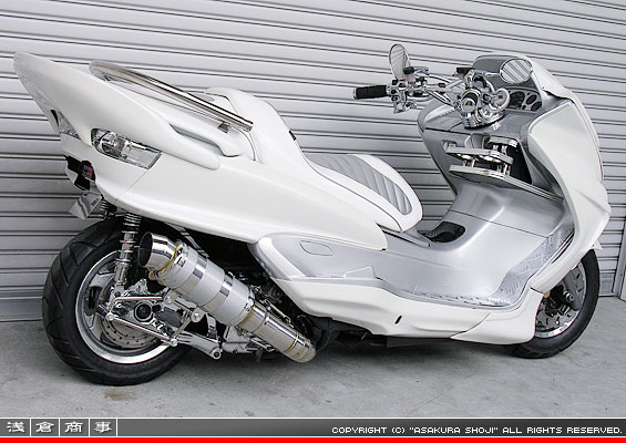5GM,5SJ マジェスティ250用 HEタイプマフラー レーシングタイプ