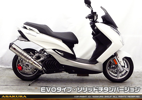 マジェスティS【JBK-SG28J】（SMAX【SG271】）用 TTRタイプマフラー EVOタイプ ソリッドチタンバージョン