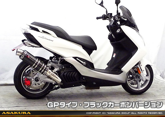 マジェスティS【JBK-SG28J】（SMAX【SG271】）用 TTRタイプマフラー GPタイプ ブラックカーボンバージョン