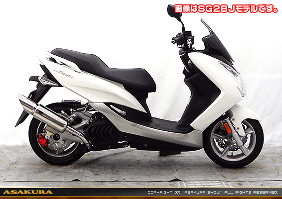 マジェスティS【2BK-SG52J】用 STタイプマフラー