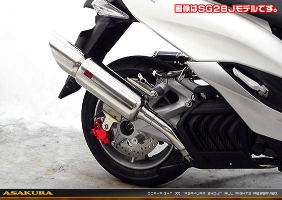 マジェスティS【2BK-SG52J】用 STタイプマフラー