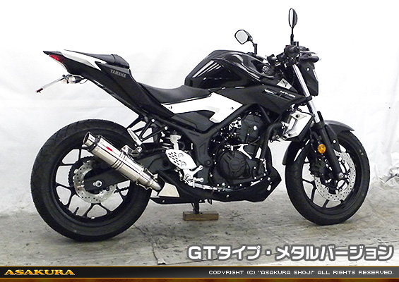 MT-25【JBK-RG10J】/MT-03【EBL-RH07J】用 TTRタイプマフラー GTタイプ メタルバージョン