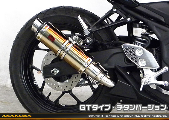 MT-25【JBK-RG10J】/MT-03【EBL-RH07J】用 TTRタイプマフラー GTタイプ チタンバージョン