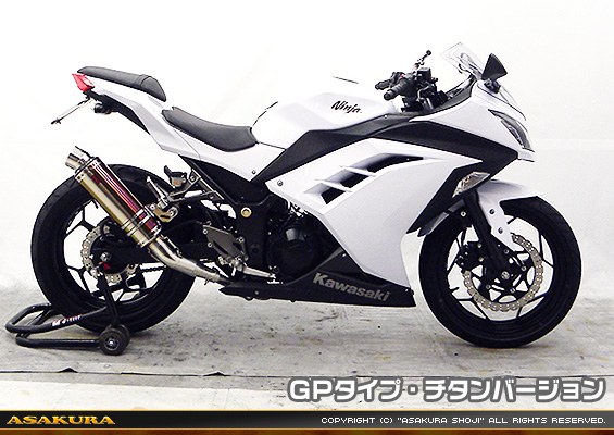 Ninja250【JBK-EX250L】／Z250【JBK-ER250C】用 TTRタイプマフラー GPタイプ チタンバージョン