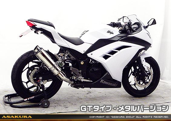 Ninja250【JBK-EX250L】／Z250【JBK-ER250C】用 TTRタイプマフラー GTタイプ メタルバージョン