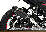 Ninja250【2BK-EX250P】用 TTRタイプマフラー EVOタイプ ブラックカーボンバージョン