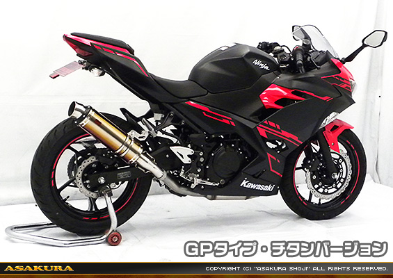 Ninja250【2BK-EX250P】用 TTRタイプマフラー GPタイプ チタンバージョン