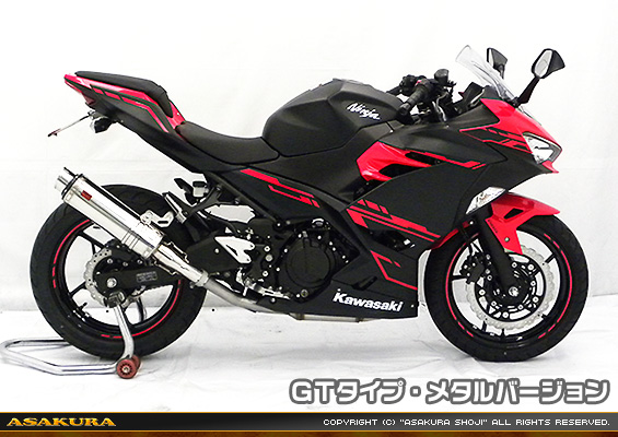 Ninja250【2BK-EX250P】用 TTRタイプマフラー GTタイプ メタルバージョン
