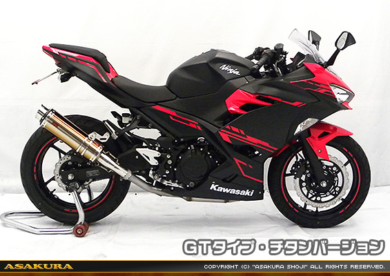 Ninja250【2BK-EX250P】用 TTRタイプマフラー GTタイプ チタンバージョン