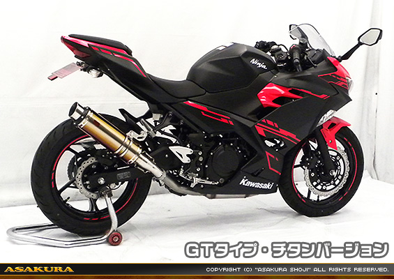 Ninja250【2BK-EX250P】用 TTRタイプマフラー GTタイプ チタンバージョン
