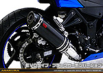 Ninja250R【JBK-EX250K】用 TTRタイプマフラー EVOタイプ ブラックカーボンバージョン