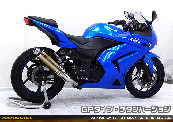 Ninja250R【JBK-EX250K】用 TTRタイプマフラー GPタイプ チタンバージョン