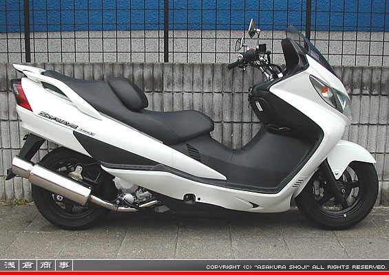 CJ43スカイウェイブ250用 GMR120タイプマフラー
