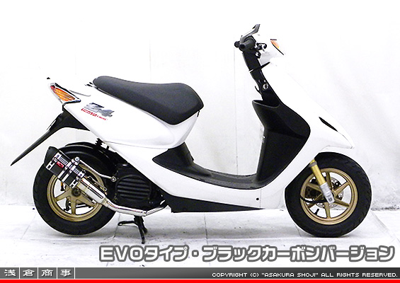 スマートDio・スマートDio Z4用 ZZRタイプマフラー EVOタイプ ブラックカーボンバージョン