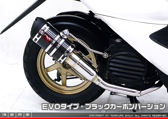 スマートDio・スマートDio Z4用 ZZRタイプマフラー EVOタイプ ブラックカーボンバージョン