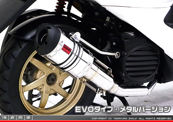 スマートDio・スマートDio Z4用 ZZRタイプマフラー EVOタイプ メタルバージョン