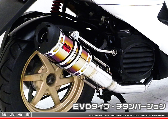スマートDio・スマートDio Z4用 ZZRタイプマフラー EVOタイプ チタンバージョン