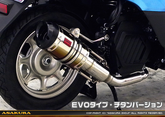 タクト【AF79・AF75】用 ZZRタイプマフラー EVOタイプ チタンバージョン