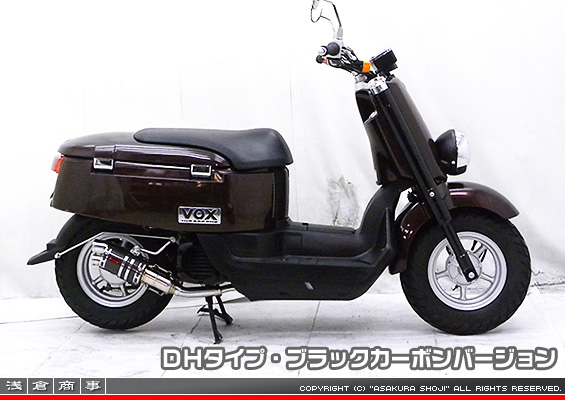 VOX デラックス【JBH-SA52J】用 ZZRタイプマフラー DHタイプ ブラックカーボンバージョン