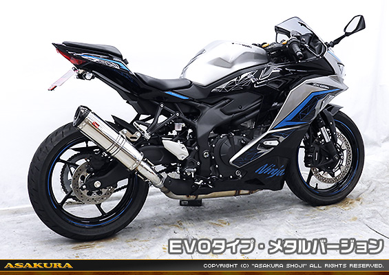 ZX-25R【8BK-ZX250H】用 TTRタイプマフラー EVOタイプ メタルバージョン