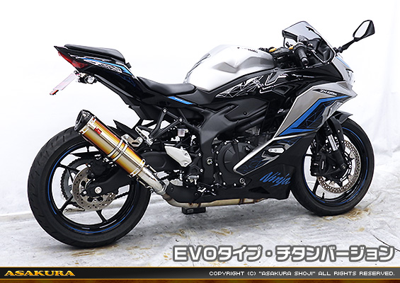 ZX-25R【8BK-ZX250H】用 TTRタイプマフラー EVOタイプ チタンバージョン