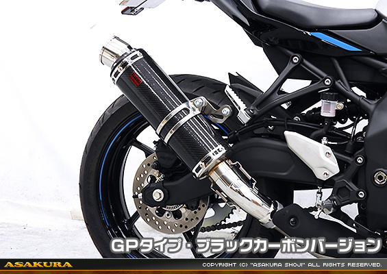 ZX-25R【8BK-ZX250H】用 TTRタイプマフラー GPタイプ ブラックカーボンバージョン