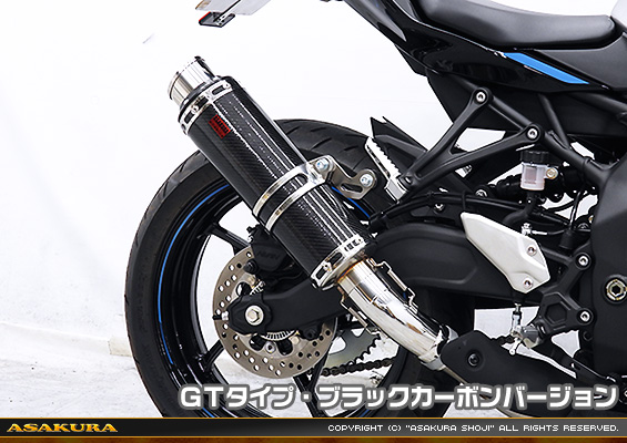 ZX-25R【8BK-ZX250H】用 TTRタイプマフラー GTタイプ ブラックカーボンバージョン