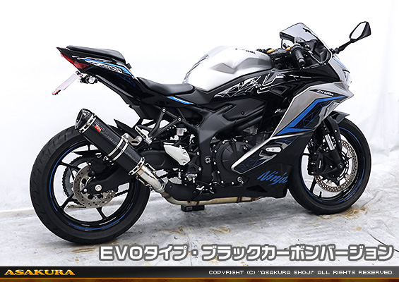 ZX-4R・ZX-4RR【8BL-ZX400P】用 TTRタイプマフラー EVOタイプ ブラックカーボンバージョン