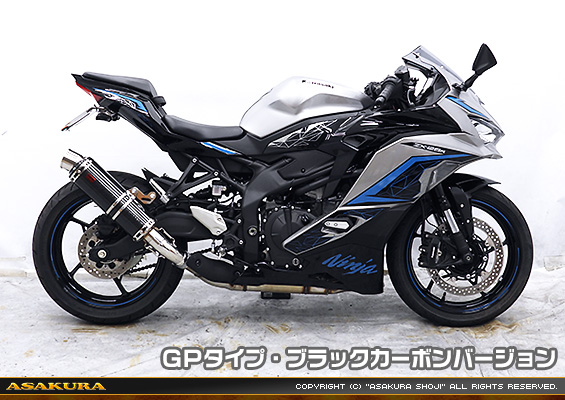 ZX-4R・ZX-4RR【8BL-ZX400P】用 TTRタイプマフラー GPタイプ ブラックカーボンバージョン